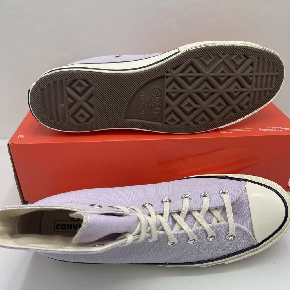 Converse Men’s A02754C CHUCK 70 HI VAPOR VIOLET/EGRET High-Top Sneakers Purple